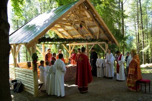 Archijerejská liturgia pri baníckom kríži